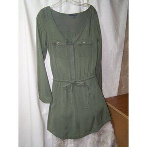 American Eagle Outfitters Dress Olive Green XS Tunic
